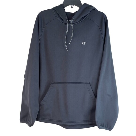 Mens Champion Hoodie Drawstring Hood Drawstring Interior Waist Size Medium Black - Picture 5 of 5